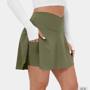 Halara Cloudful™ Air Fabric Crossover Side Pocket 2-in-1  Tennis Skirt XL- NWT